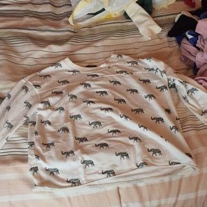 white elephant cropped long sleeve
